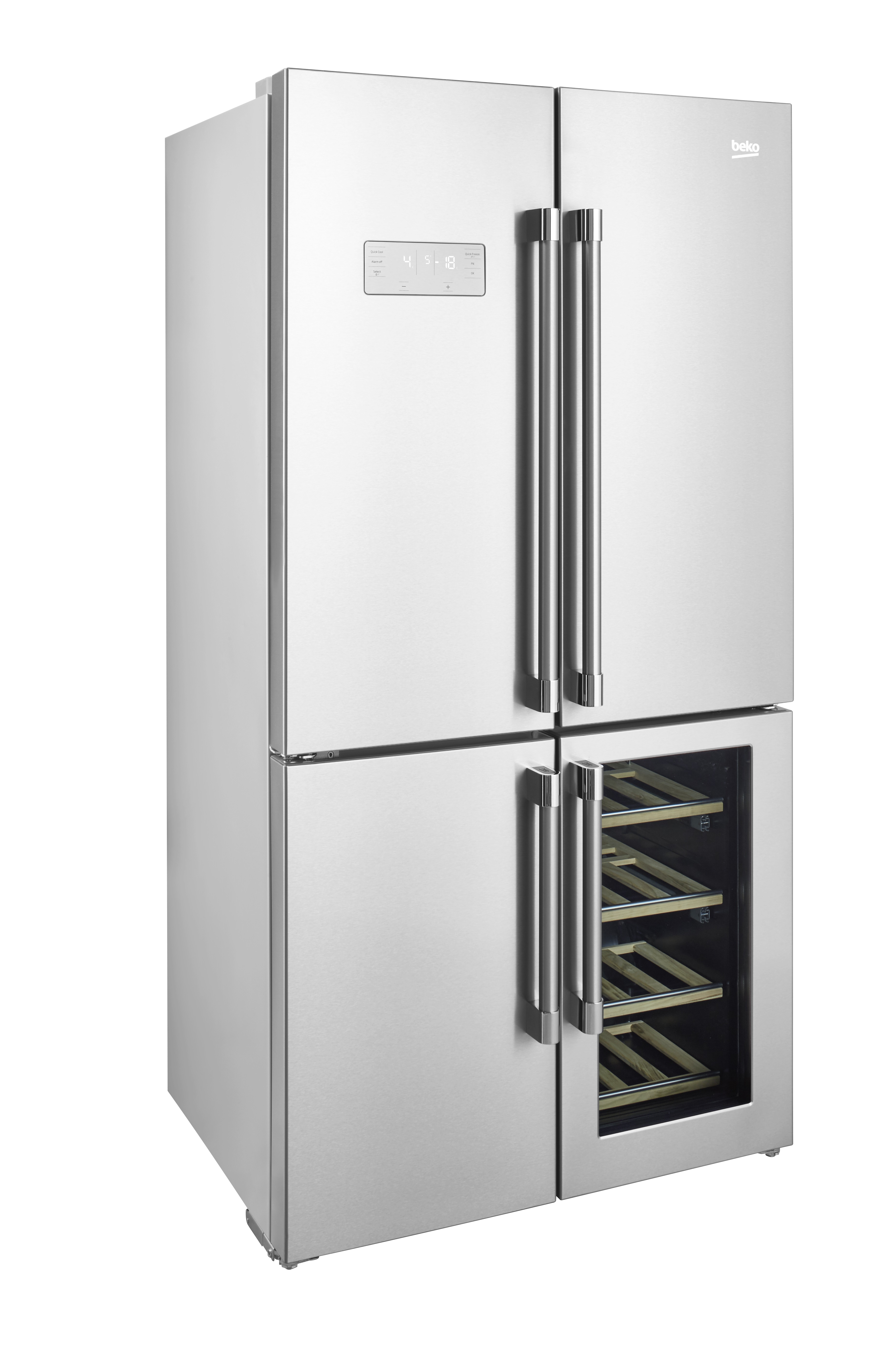 Réfrigérateur avec cave à vin intégrée Beko GN1416220CX