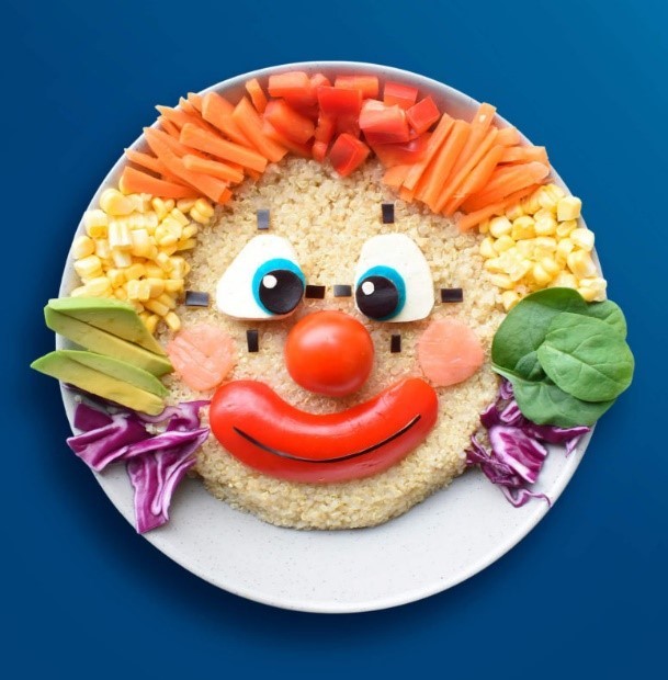 4 jolies assiettes pour faire apprécier les légumes aux enfants - Bergamote  & Family