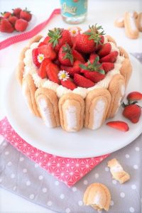 Recettes sucrées sans farine - gâteau sans farine - Charlotte aux fraises